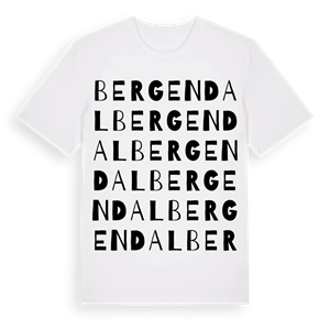 Bergendal ordlek t-shirt – ekologisk bomull t-shirt från Pinshirt
