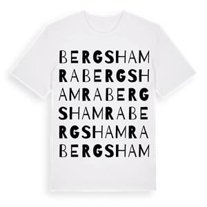 Bergshamra ordlek t-shirt – ekologisk bomull t-shirt från Pinshirt