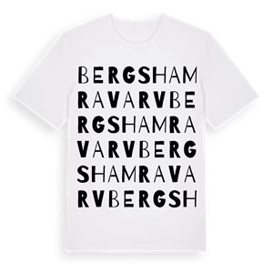 Bergshamra varv ordlek t-shirt – ekologisk bomull t-shirt från Pinshirt