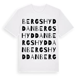 Bergshyddan ordlek t-shirt – ekologisk bomull t-shirt från Pinshirt