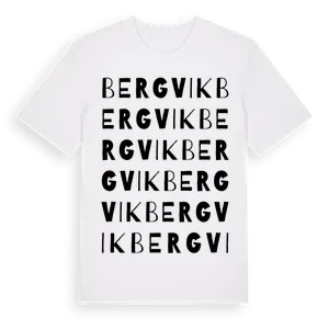 Bergvik ordlek t-shirt – ekologisk bomull t-shirt från Pinshirt