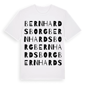 Bernhardsborg ordlek t-shirt – ekologisk bomull t-shirt från Pinshirt