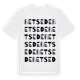 White t-shirt med Betsede ordlek t-shirt