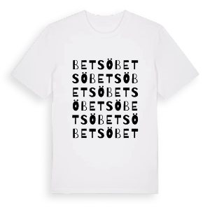 Betsö ordlek t-shirt – ekologisk bomull t-shirt från Pinshirt