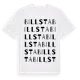 White t-shirt med Billsta ordlek t-shirt