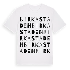 Birkastaden ordlek t-shirt – ekologisk bomull t-shirt från Pinshirt