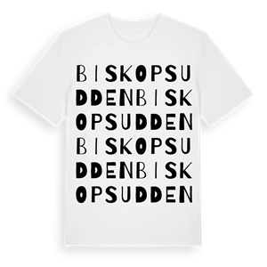 Biskopsudden ordlek t-shirt – ekologisk bomull t-shirt från Pinshirt