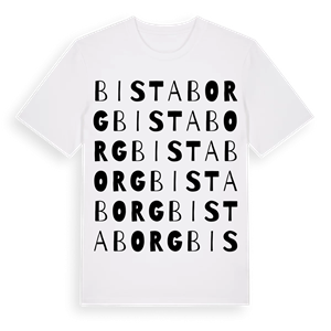 Bistaborg ordlek t-shirt – ekologisk bomull t-shirt från Pinshirt