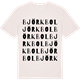 Vintage White t-shirt med Björkbol ordlek t-shirt