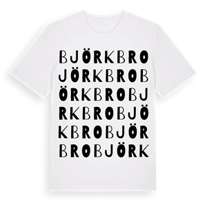 Björkbro ordlek t-shirt – ekologisk bomull t-shirt från Pinshirt