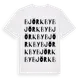 White t-shirt med Björkby ordlek t-shirt