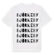 White t-shirt med Björkeby ordlek t-shirt