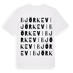 Björkevi ordlek t-shirt – ekologisk bomull t-shirt från Pinshirt