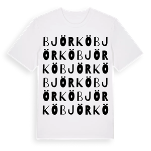 Björkö ordlek t-shirt – ekologisk bomull t-shirt från Pinshirt