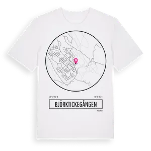 Björktickegången t-shirt – ekologisk bomull t-shirt från Pinshirt