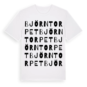 Björntorpet ordlek t-shirt – ekologisk bomull t-shirt från Pinshirt