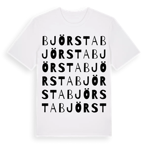 Björsta ordlek t-shirt – ekologisk bomull t-shirt från Pinshirt
