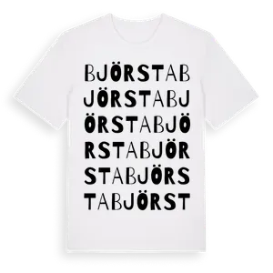 Björsta ordlek t-shirt – ekologisk bomull t-shirt från Pinshirt