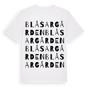 Blåsargården ordlek t-shirt – ekologisk bomull t-shirt från Pinshirt