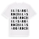 Blåsargården ordlek t-shirt