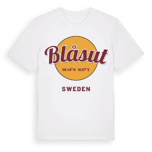 Blåsut cirkel t-shirt – ekologisk bomull t-shirt från Pinshirt