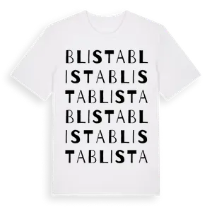 Blista ordlek t-shirt – ekologisk bomull t-shirt från Pinshirt
