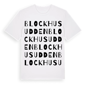 Blockhusudden ordlek t-shirt – ekologisk bomull t-shirt från Pinshirt