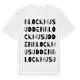 White t-shirt med Blockhusudden ordlek t-shirt