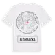 White t-shirt med Blombacka t-shirt