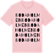 Pink Cotton t-shirt med Bodaholmen ordlek t-shirt