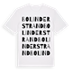 Bolinder strand ordlek t-shirt