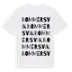 White t-shirt med Bommersvik ordlek t-shirt