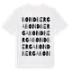 White t-shirt med Bondberga ordlek t-shirt