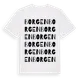 White t-shirt med Borgen ordlek t-shirt