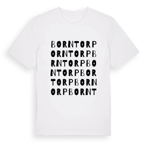 Borntorp ordlek t-shirt – ekologisk bomull t-shirt från Pinshirt