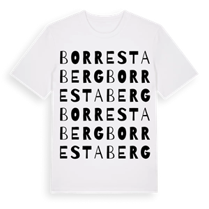 Borrestaberg ordlek t-shirt – ekologisk bomull t-shirt från Pinshirt