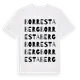 White t-shirt med Borrestaberg ordlek t-shirt