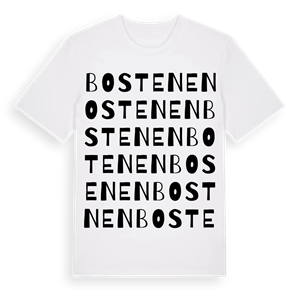 Bostenen ordlek t-shirt – ekologisk bomull t-shirt från Pinshirt