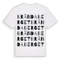 Brända berget ordlek t-shirt