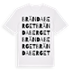 Brända berget ordlek t-shirt