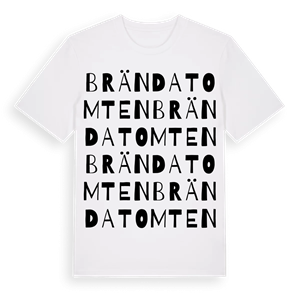 Brända tomten ordlek t-shirt – ekologisk bomull t-shirt från Pinshirt