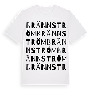 Brännström ordlek t-shirt – ekologisk bomull t-shirt från Pinshirt
