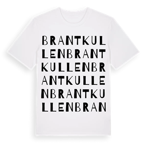 Brantkullen ordlek t-shirt – ekologisk bomull t-shirt från Pinshirt