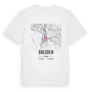 Bredden karta t-shirt – ekologisk bomull t-shirt från Pinshirt