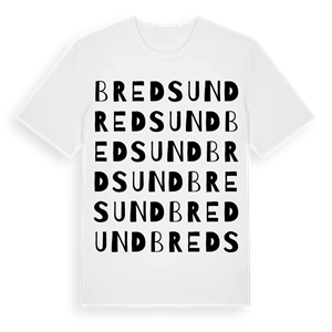 Bredsund ordlek t-shirt – ekologisk bomull t-shirt från Pinshirt
