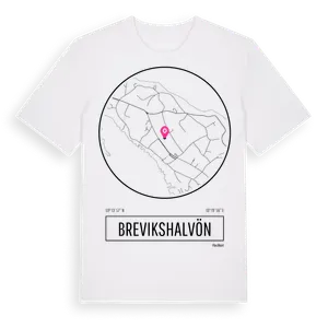 Brevikshalvön t-shirt – ekologisk bomull t-shirt från Pinshirt