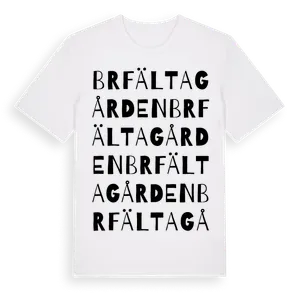 Brf Ältagården ordlek t-shirt – ekologisk bomull t-shirt från Pinshirt