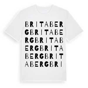 Britaberg ordlek t-shirt – ekologisk bomull t-shirt från Pinshirt