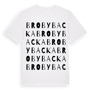 Brobybacka ordlek t-shirt – ekologisk bomull t-shirt från Pinshirt