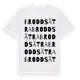 White t-shirt med Broddsätra ordlek t-shirt